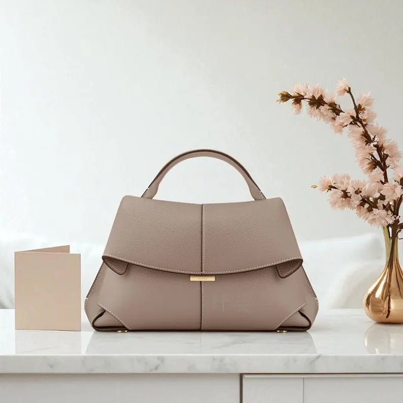 本革クロスボディバッグ、レトロスタイルのショルダーハンドバッグ